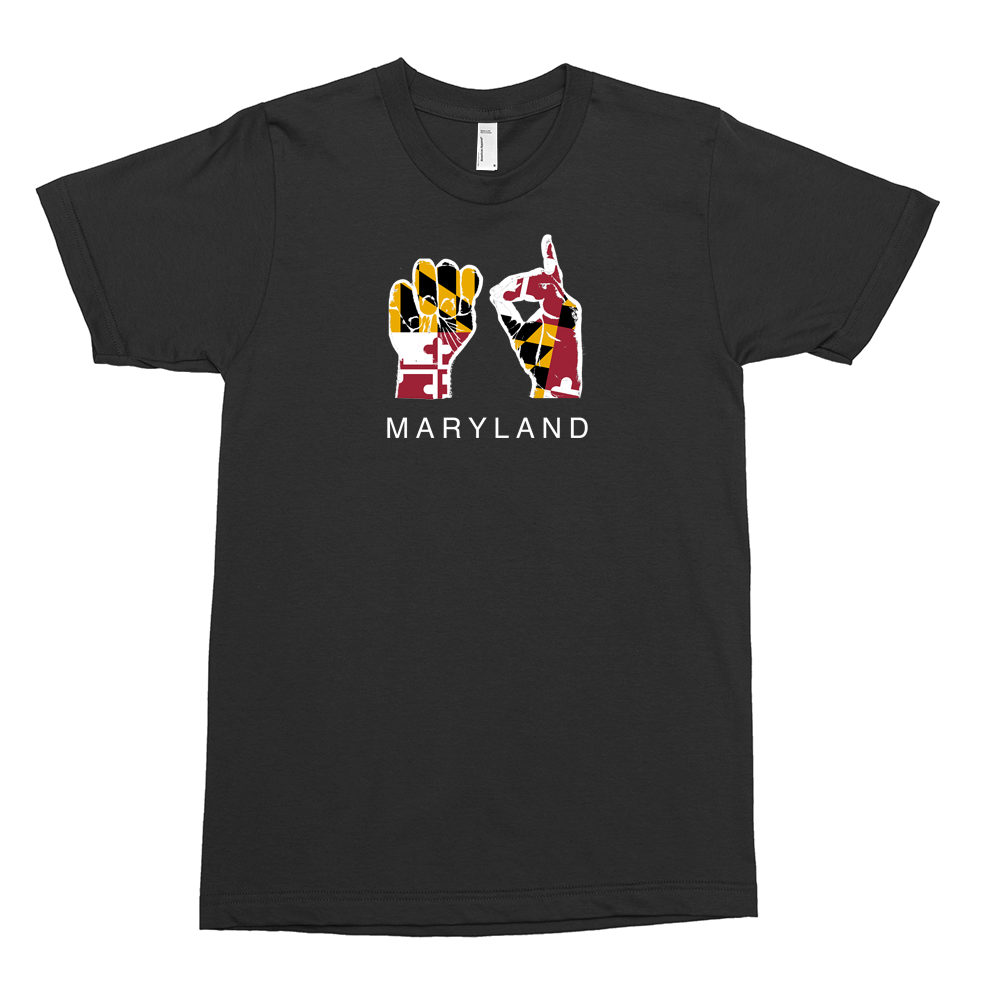 Maryland Fingerspelled "MD" T-Shirt